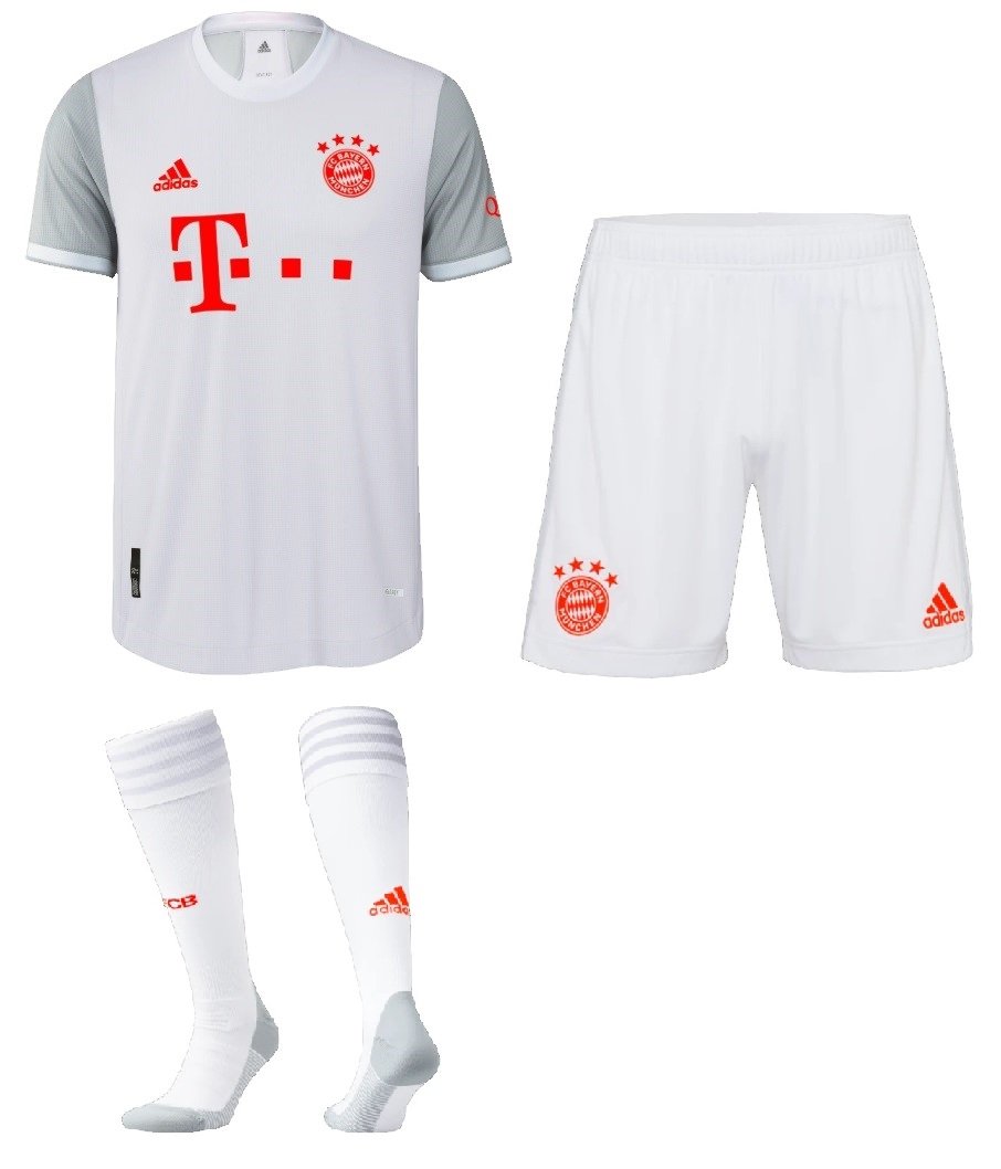 Kit adulto oficial Adidas Bayern de Munique 2020 2021 II jogador